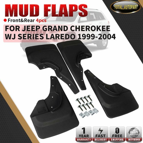 4x RH + LH Splash Guards Mud Flaps for Jeep Grand Cherokee WJ Laredo