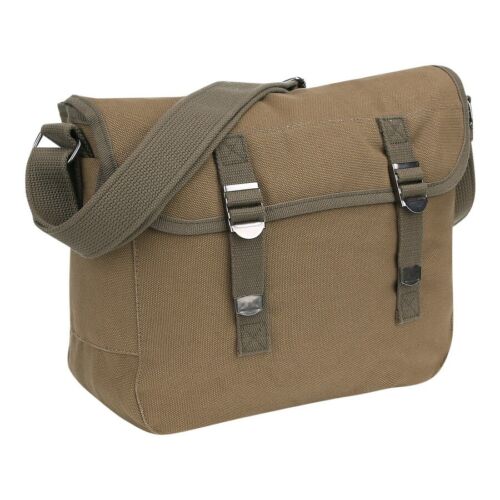 US Army Style tela borsa da combattimento borsa a tracolla borsa seconda guerra mondiale airforce USAAF nome OD - Foto 2 di 4