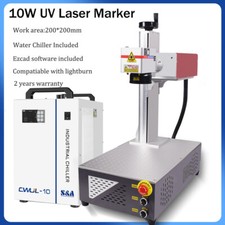 355nm 10W UV Laser Marking Engraver Machine For Glass Metal Wood Leaf Acrylic