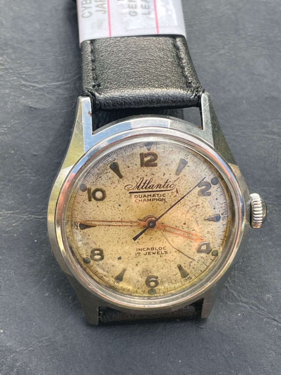 RARE AUTOMATIC ATLANTIC,CAL. FELSA 690/SAME MOVEMENT USED THE