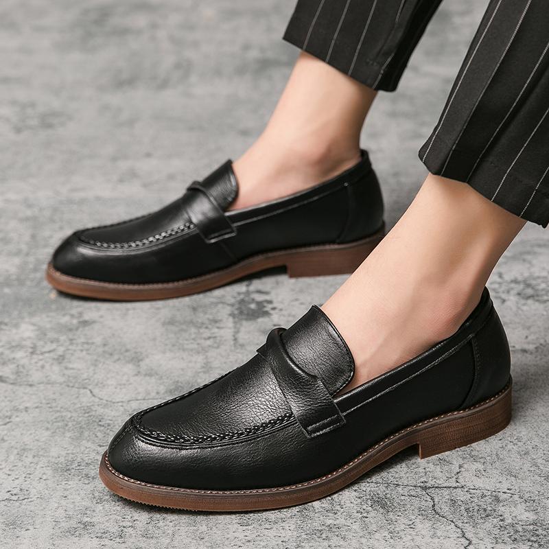 SAOLA Scarpe pull on uomo primavera autunno business britannico Oxford casual da lavoro oversize