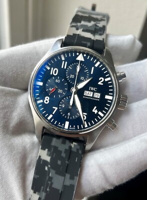 IWC Pilot's Watch Blue Men's Watch - IW377714 Box&Papers 43MM