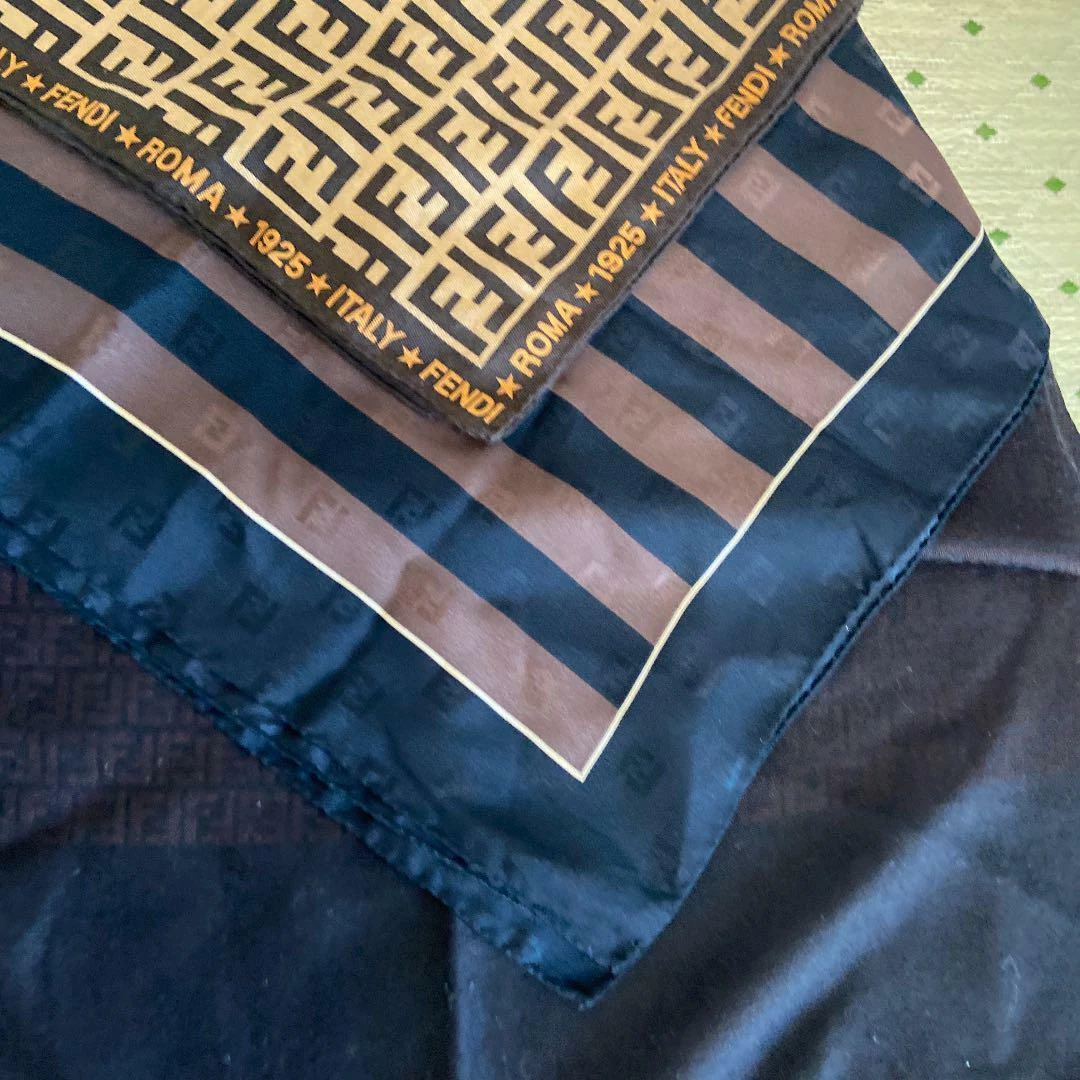 Fendi monogram print scarf top