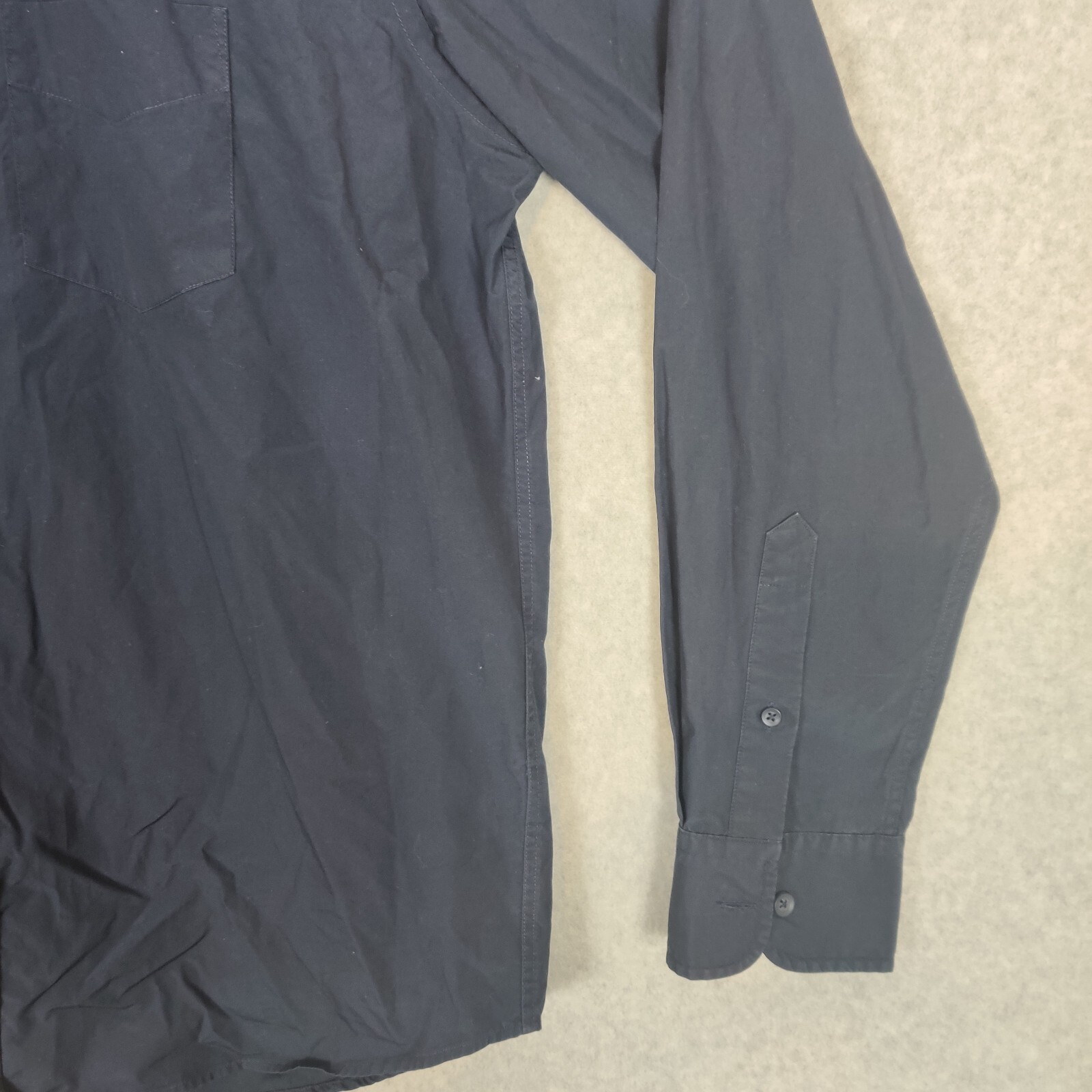 UNTUCKit Men Button Down Large Solid Blue Long Sl… - image 4