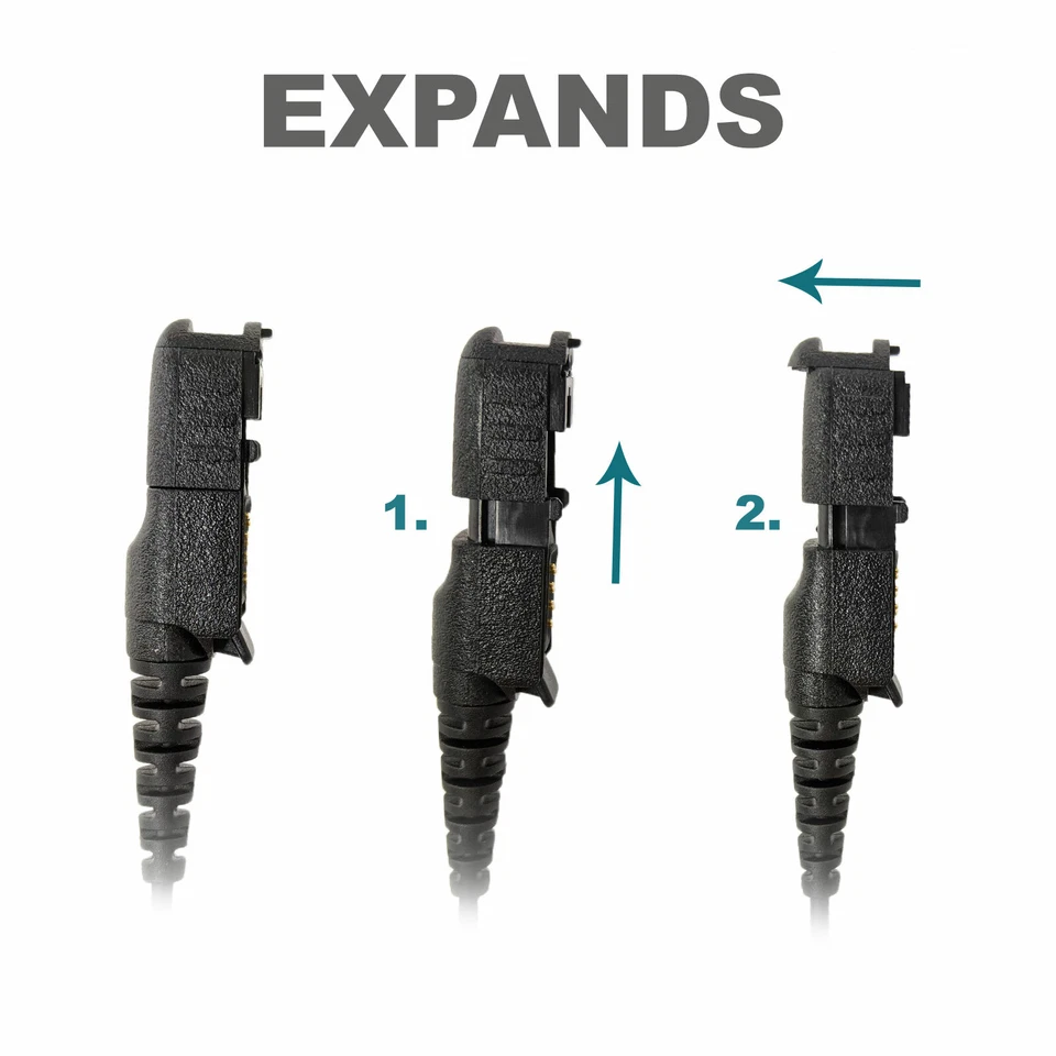 1-Wire Earbud Style Earpiece w/ PTT for Motorola Radios XPR3300e XPR3500 MTP3500 - Image 4 of 4