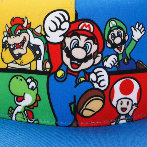 Super Mario Boys Snapback Hat One Size Fits Most - Picture 3 of 6