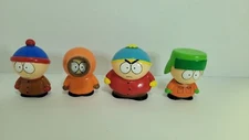 South Park Vinyl Figure Set 1998 Fun 4 All Lot Of 4 Kenny Cartman Stan Kyle 3"