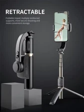 New Gimbal Stabilizer Selfie Stick Wireless Foldable Tripod with Blu