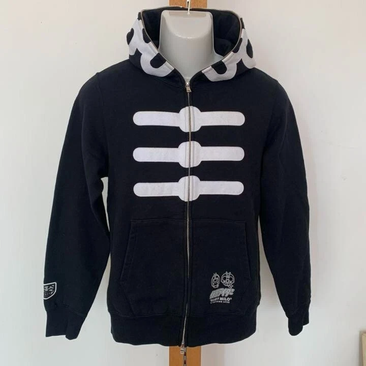 A BATHING APE (BAPE) BATHING APE Kamen Rider BAPE Shocker 45° Anniversario Felpa con Cappuccio Giacca Uomo M Giappone