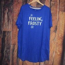 SECRET TREASURES Women's Winter Christmas Sz L-XL Sleepwear Top Nightie