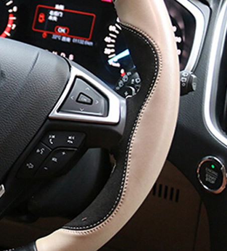 For Ford Edge 2015-2018 ABS Matte Steering wheel cover Automotive trim - Bild 2 von 8