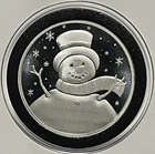 2023 Happy Holidays Snowman Gift Coin 1 Troy Oz .999 Fine Silver Round Medal 999