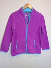 Vintage L.L. Bean Girl's Size Large Fleece Purple/Pink and Teal