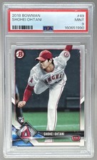 160651990 Shohei Ohtani 2018 Bowman #49 Rookie RC PSA 9