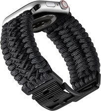 Braided Paracord Nylon Strap Compatible with Apple Watch 44mm Ultra Series