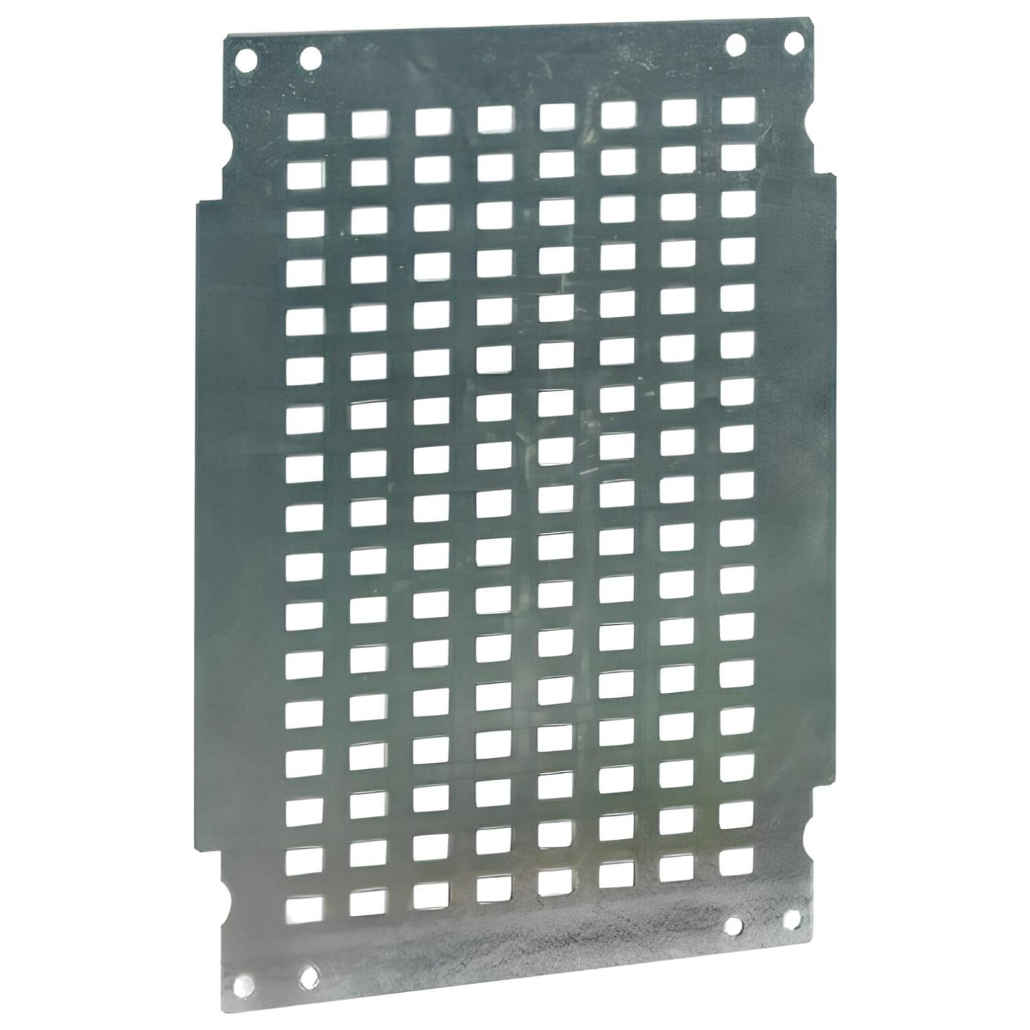 Grille de montage perforée en acier galvanisé robuste pour boîtier 400x300