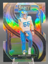 2024 Panini Select - Premier Level Braden Fiske #171 Silver Prizm Die-Cut (RC)