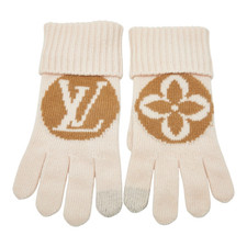 Louis Vuitton Maille LV Medallion Gloves Came...