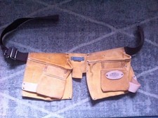 Faithfull tool belt double tool belt leather good quality fencing roofing nails