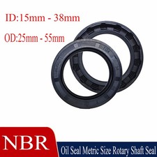 Oil Seal Metric Size Rotary Shaft Seal Nbr Id 15mm 18mm - 38mm Height 6mm - 12mm