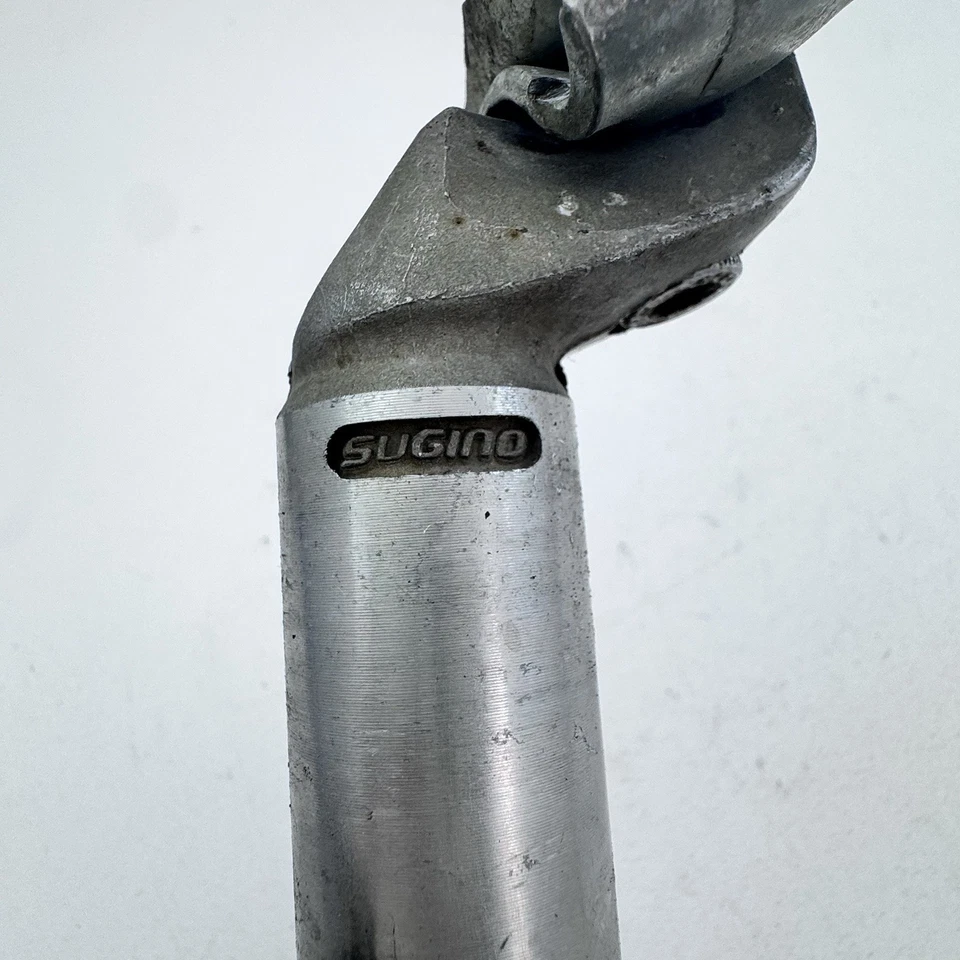 Vintage Sugino SP-K Seatpost 27.2 mm Alloy Japan Road Bike Quill Post Silver A74 - Image 3 of 4