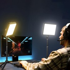 2-Pack Portable Photography Lighting Kit, 8" 2800K-6500K Dimmable Studio Ligh...