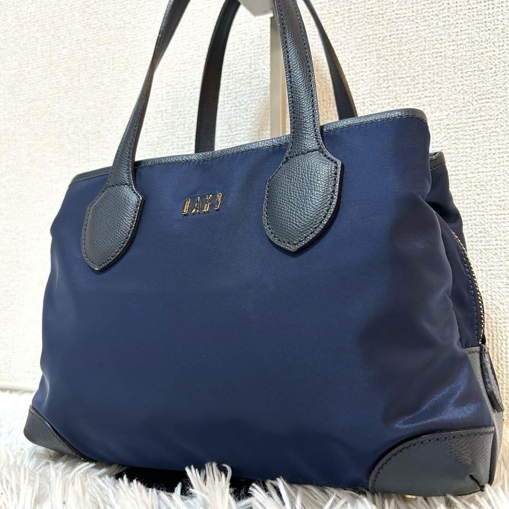 Mini Dachshund Nylon Leather 3-Layer Tote Bag Japan Rare Vintage Mini Dachshund Nylon Leather 3-Layer Tote Bag Japan Rare Vintage