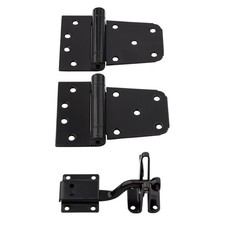 Steel Gate Hinges Latch Kit 50lb National Hardware