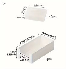 8Pcs Data Cable Storage Box, Cable, Phone Charger Organizer, Rotator, Desk Cable