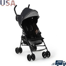Compact 3D Mini Umbrella Stroller Portable Lightweight W/ Canopy Harness Storage