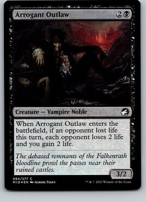 #ad Arrogant Outlaw – MID – FOIL – 84 – MTG $1.79