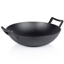 Wokpfanne aus Gusseisen CAST LINE 36 cm Wok Pfanne Bratpfanne Antihaft