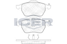 Bremsbeläge für Ford Galaxy I II MK VAN VW Sharan Seat Alhambra 95-15