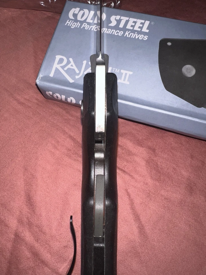 Cuchillo Plegable Cold Steel Rajah 2 6" Lavado a Piedra AUS-10A Hoja de Acero Mango Griv-Ex Foto 4 de 4