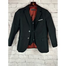 Yuan Lu Boys' 8Y Black 2pc Formal suit jacket vest formal wedding cosplay