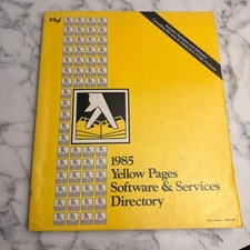 Intel 1985 Yellow Pages Software & Services Directory Book - Vintage