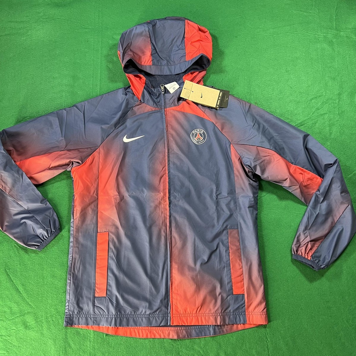 Nike PSG ジャージ ジャケット ネイビー/レッド PARIS SAINT GERMAIN RAIN TRAINING FOOTBALL JACKET NIKE PSG