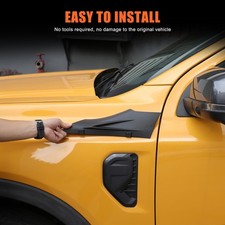 Matt Black Car Exterior Hood Side Fender Accessories Trim For Ford Ranger 2023 Matt Black Car Exterior Hood Side Fender Accessories Trim For Ford Ranger 2023