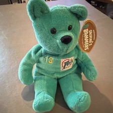 Salvino's Dan Marino 13 Miami Dolphins NFL Beanbag Plush Bear 1999 Age 3  Up