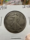 1916 walking liberty half dollar Fine +