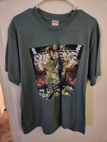 T shirt Supreme Dragon SS20 taille L vert