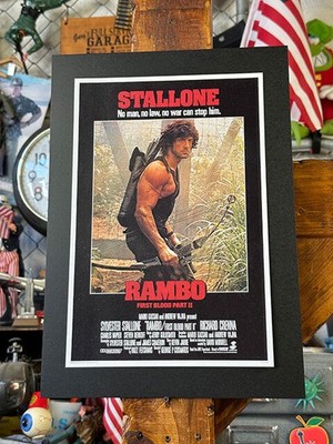 Hollywood Poster 0024 Movie Rambo 2 Fury Escape Sylvester Stallone B4 Size Frame