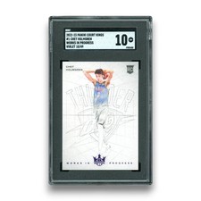 2022 Panini Court Kings #1 Chet Holmgren Works in Progress Violet /49 RC SGC 10
