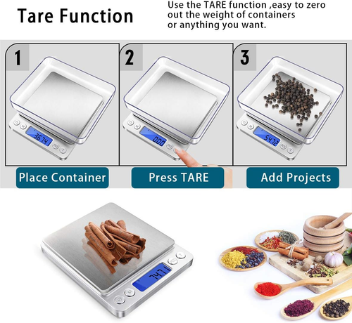 G Scale Fiddle Digital Gram Scale .01 Gram Accuracy, 500G Small Jewelry Scale ...