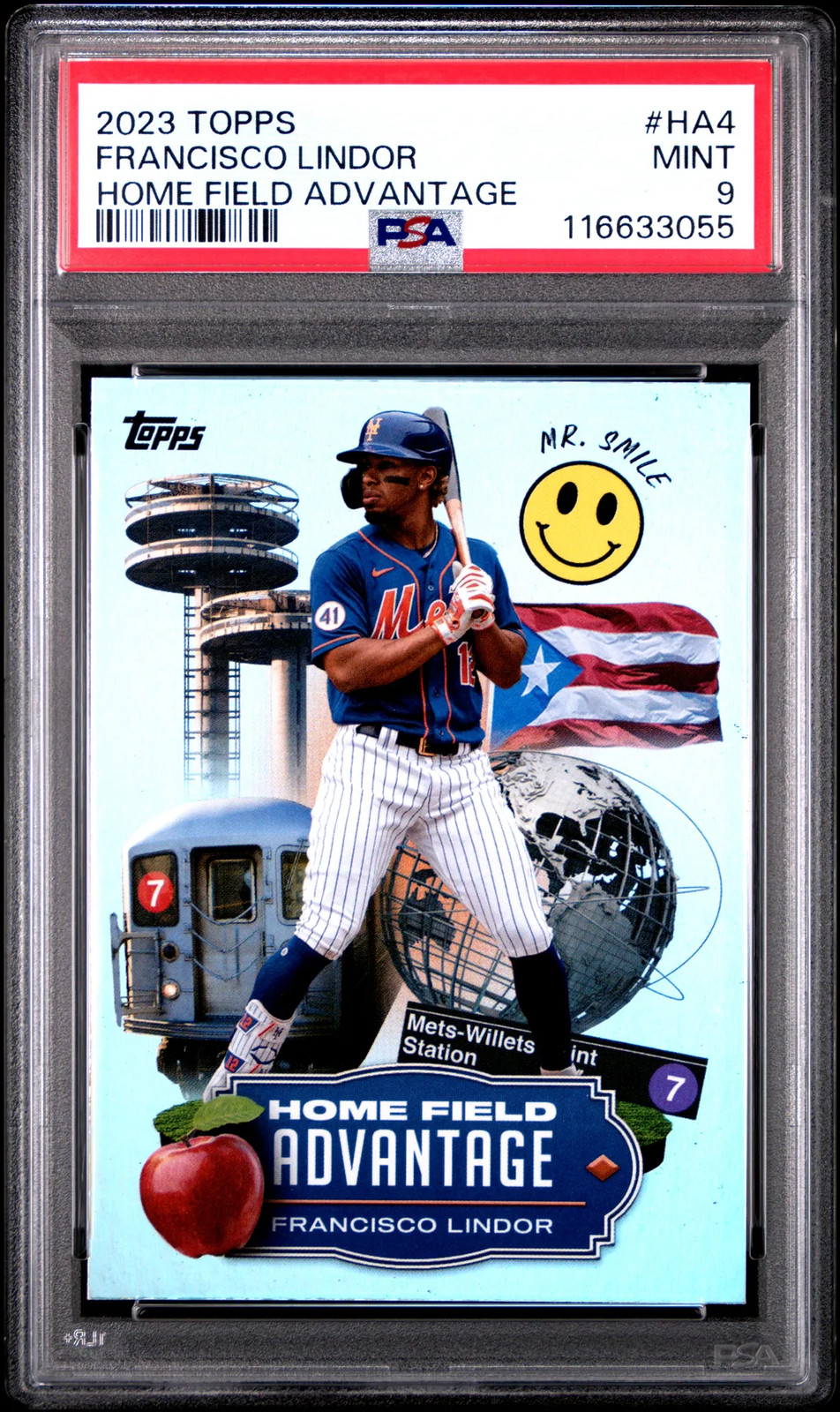 Francisco Lindor 2023 Topps Home Field Advantage #HA4 PSA 9