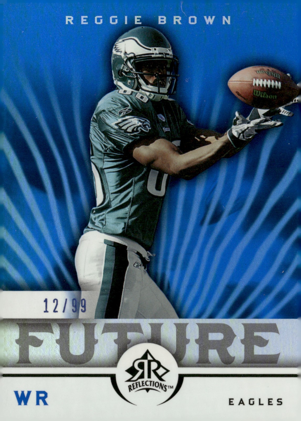 2005 Upper Deck Reflections - Future Reggie Brown #236 Blue /99 (RC)