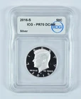 2016-S Kennedy Half Dollar Silver PR70 DCAM ICG *7998