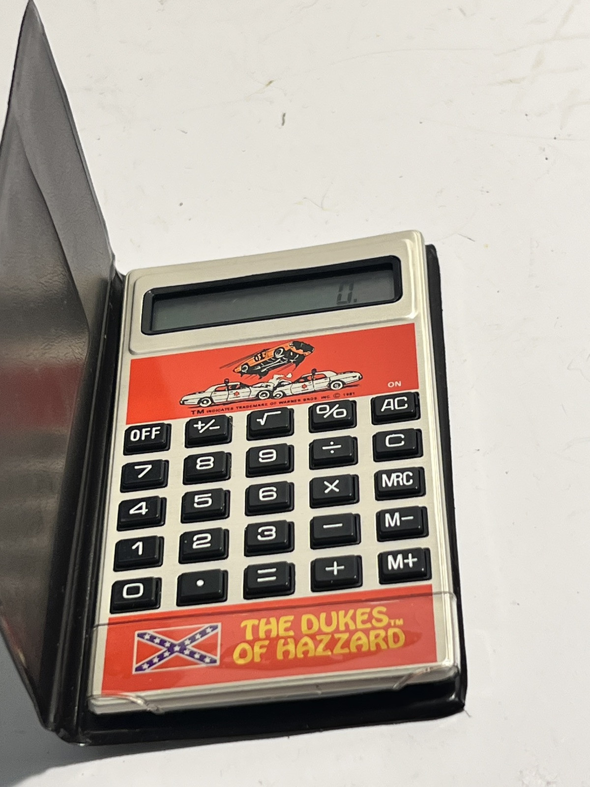 Vintage Dukes of Hazzard DH-2122 Calculator in Plastic Folder 46-image