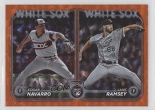 2024 Update Rookie Combo Orange Crackle Foilboard Lane Ramsey Edgar Navarro 0q3
