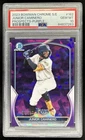 2023 Bowman Chrome Sapphire Junior Caminero Refractor Purple #/25 PSA 10